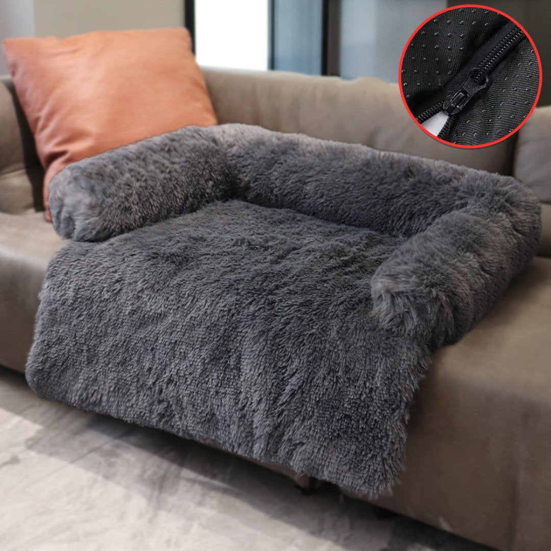 Luxury Dog Sofa Bed - PawLounge-Dark grey-S (90x75x15 cm)-Not washable-State of Style