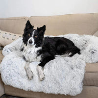 Luxury Dog Sofa Bed - PawLounge-Grey-S (90x75x15 cm)-Not washable-State of Style