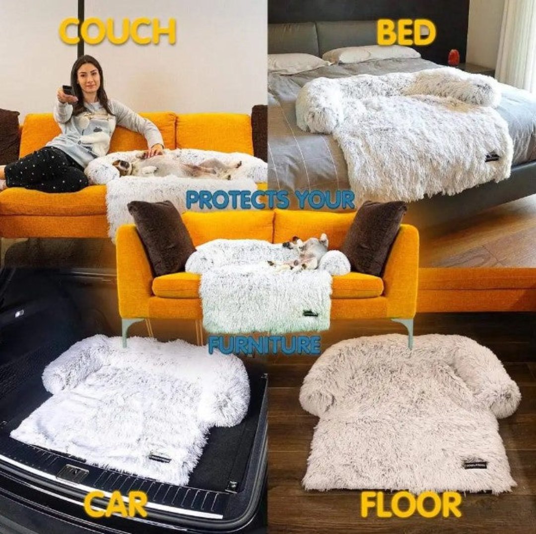 Luxury Dog Sofa Bed - PawLounge-Grey-S (90x75x15 cm)-Not washable-State of Style