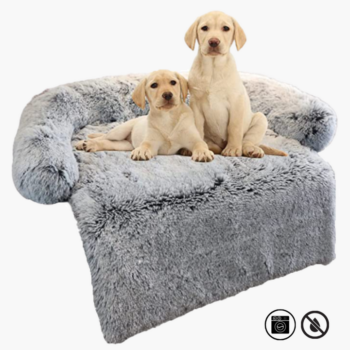 Luxury Dog Sofa Bed - PawLounge-Grey-S (90x75x15 cm)-Not washable-State of Style