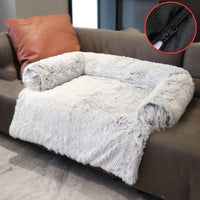 Luxury Dog Sofa Bed - PawLounge-Grey-S (90x75x15 cm)-Not washable-State of Style