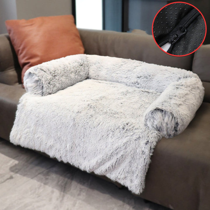 Luxury Dog Sofa Bed - PawLounge-Grey-S (90x75x15 cm)-Not washable-State of Style