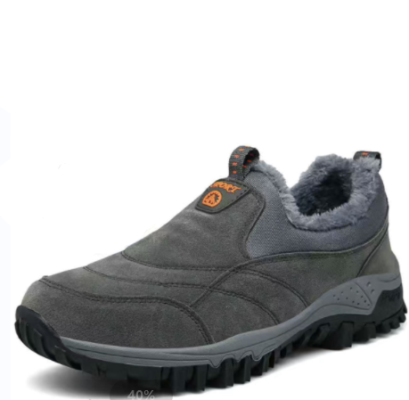 Luxury Ergonomic Men's Slip-ons - Elias Comfort Fit-Grey Lined-4-State of Style