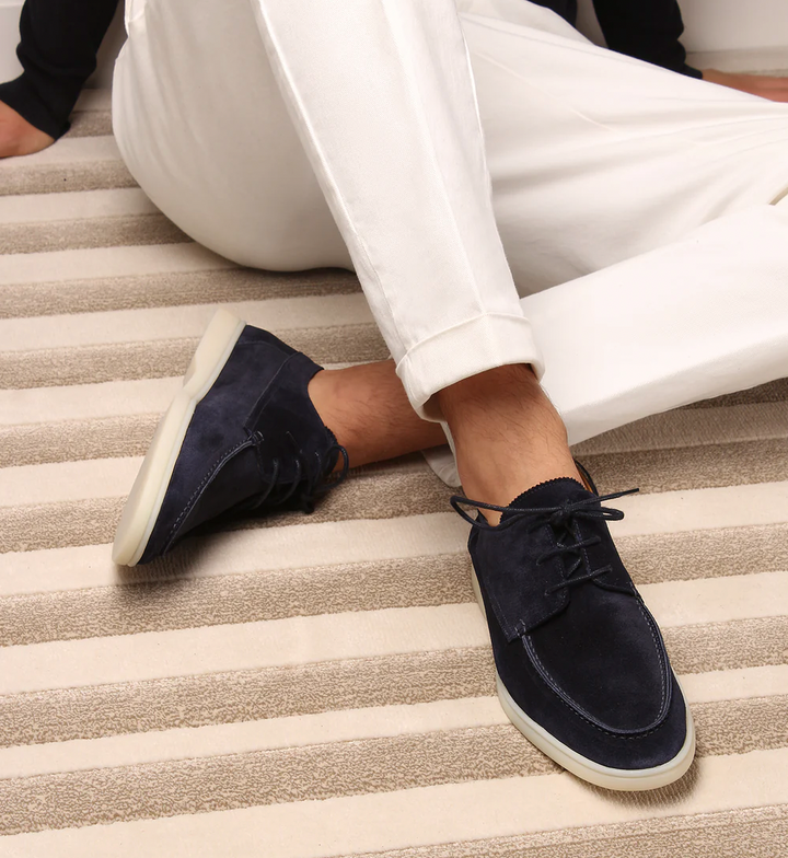 Luxury Leather Loafers for Men - Aiden-Navy Blue-38-State of Style
