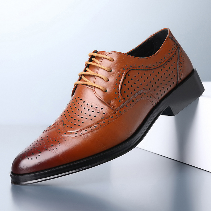 Luxury Leather Shoes for Men - Noah-Brown 2-7-State of Style