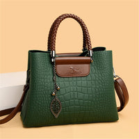 Luxury Leather Women's Handbag - Amara-Green-State of Style