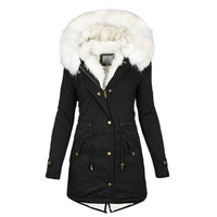 Luxury Lined Women's Winter Coat - Elena-Black-S-State of Style