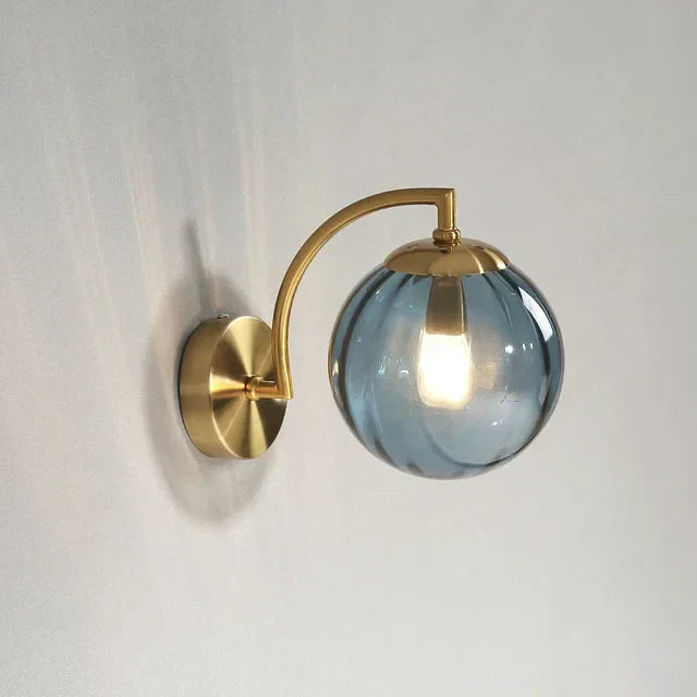 Luxury Modern Wall Lamp Made of Glass - CrystalGlow-Blue-State of Style