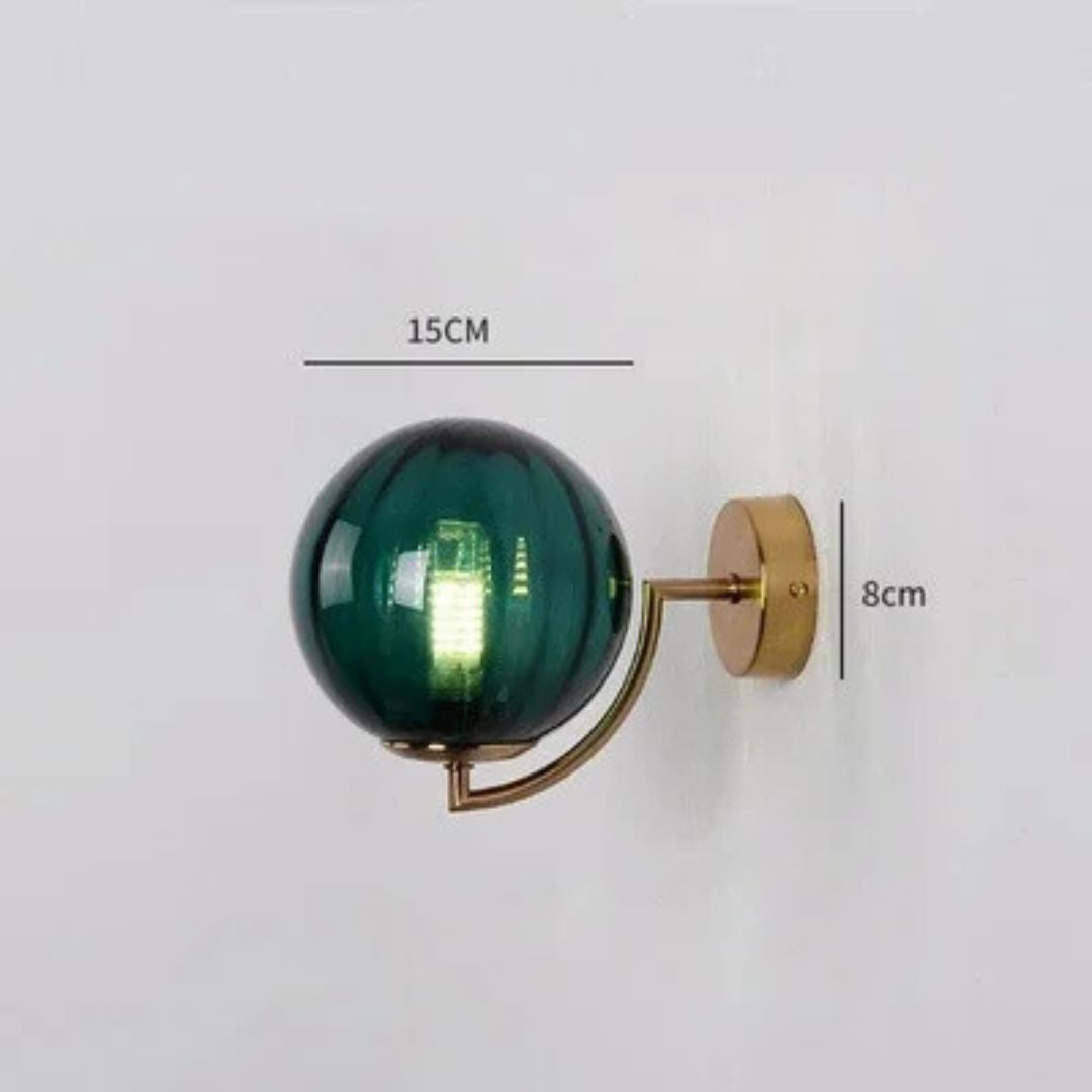 Luxury Modern Wall Lamp Made of Glass - CrystalGlow-Bordeaux red-State of Style