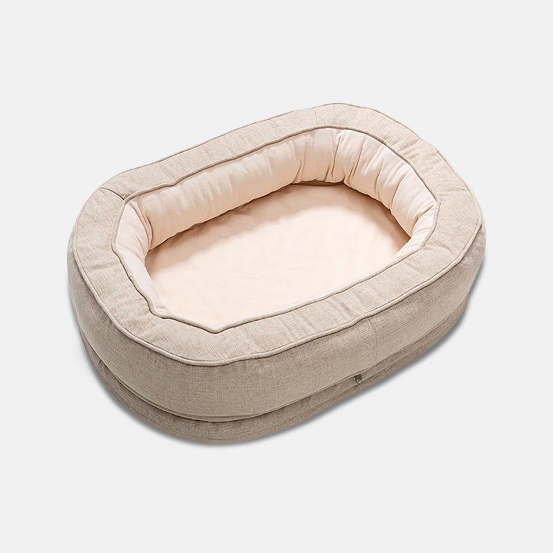 Luxury Orthopaedic Dog Bed - OrthoDonut-Cream-M-State of Style