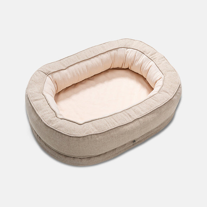 Luxury Orthopaedic Dog Bed - OrthoDonut-Cream-M-State of Style