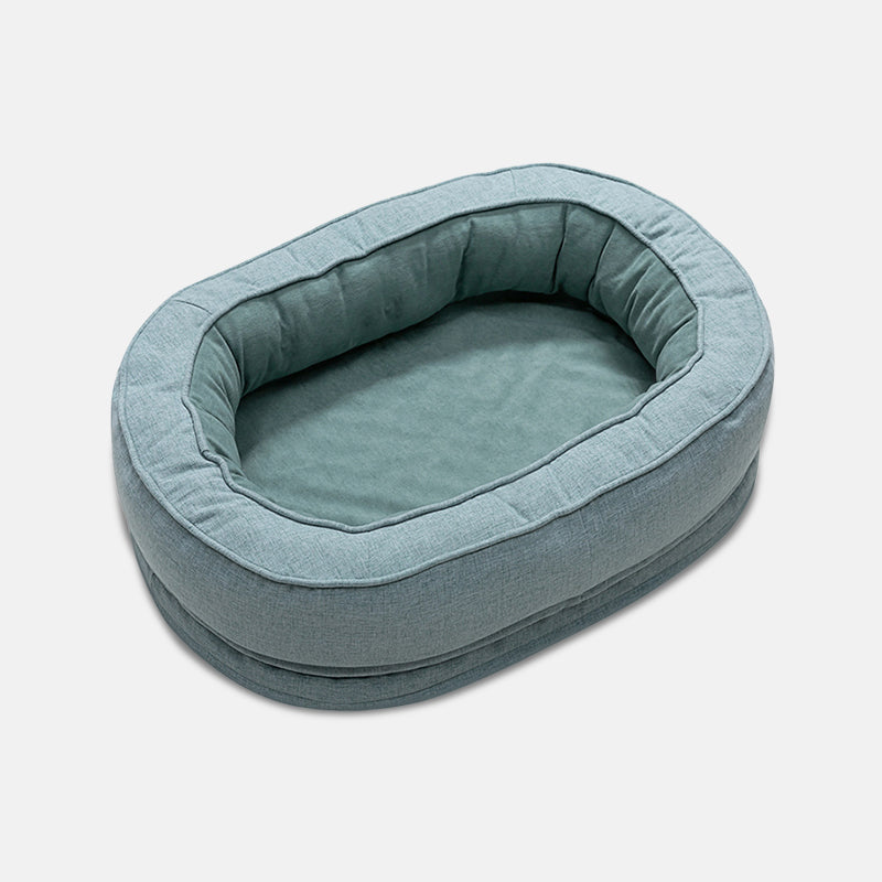 Luxury Orthopaedic Dog Bed - OrthoDonut-Green-M-State of Style