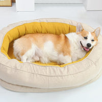 Luxury Orthopaedic Dog Bed - OrthoDonut-Yellow-M-State of Style