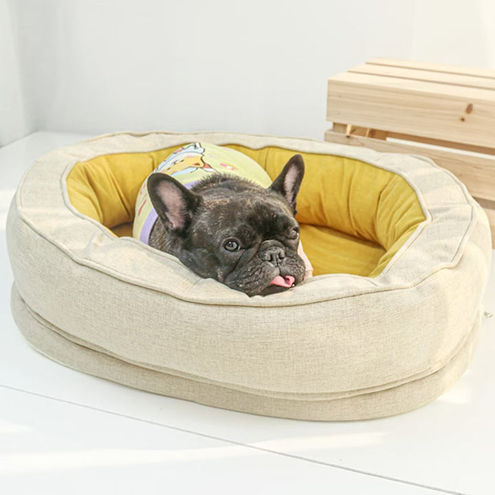Luxury Orthopaedic Dog Bed - OrthoDonut-Yellow-M-State of Style