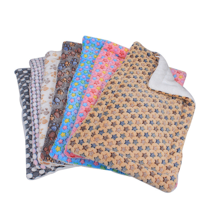Luxury Pet Blanket - CozyCompanion-Khaki Stars-S (40 x 80 cm)-State of Style