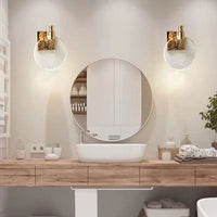 Luxury Round Crystal Wall Lamp – Celestia-Gold-Warm light-13cm-State of Style