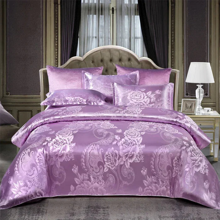Luxury Satin Duvet Cover Set - RoyalDream-King 220x240cm 1st-8-State of Style