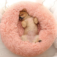 Luxury Soft Plush Dog Bed - FluffyNest-S '40cm'-Pink-State of Style