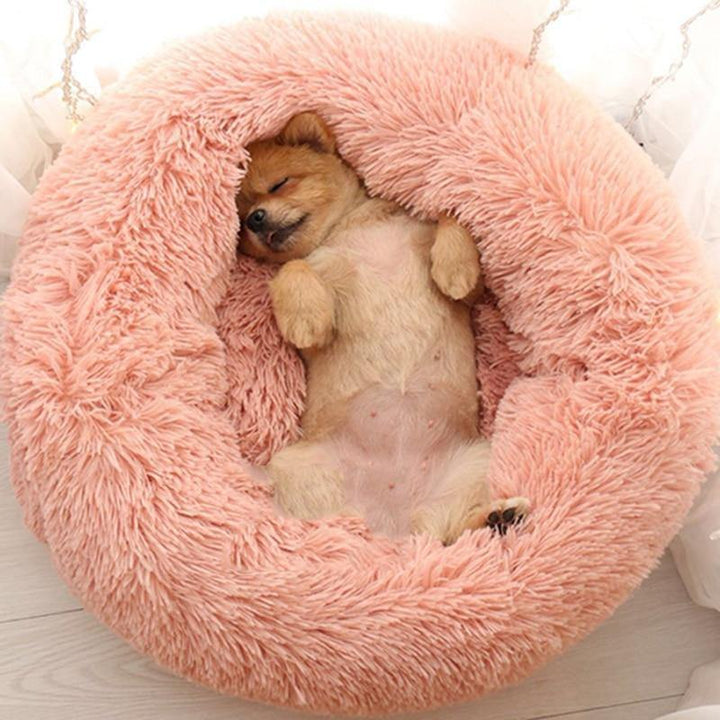 Luxury Soft Plush Dog Bed - FluffyNest-S '40cm'-Pink-State of Style