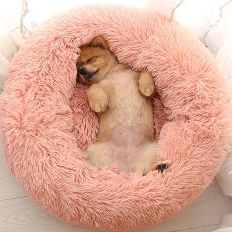 Luxury Soft Plush Dog Bed - FluffyNest-S '40cm'-Pink-State of Style