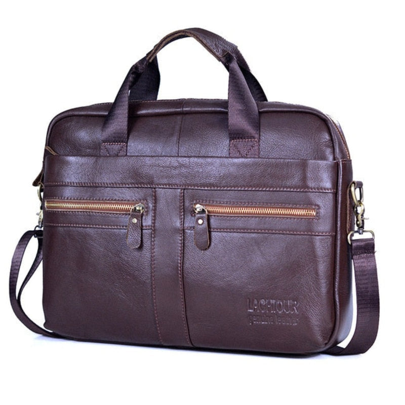 Luxury Stylish Leather Laptop Bag - Victor-Mahogany-State of Style