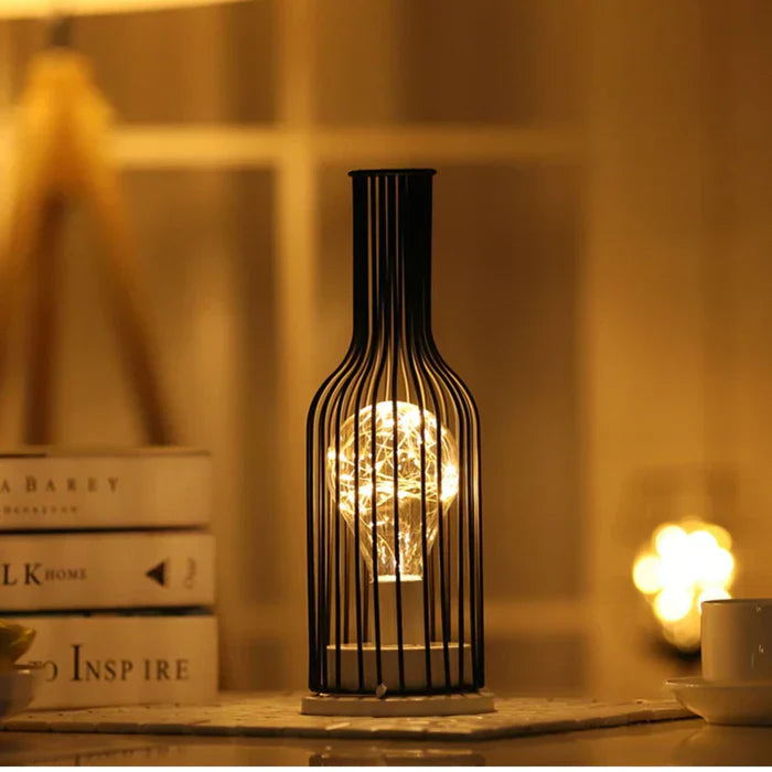 Luxury Table Lamp - LumiGris-Wine Bottle-State of Style