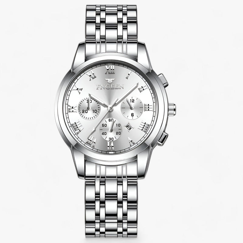 Luxury Titanium Ladies Watch - Clémence-Silver-State of Style