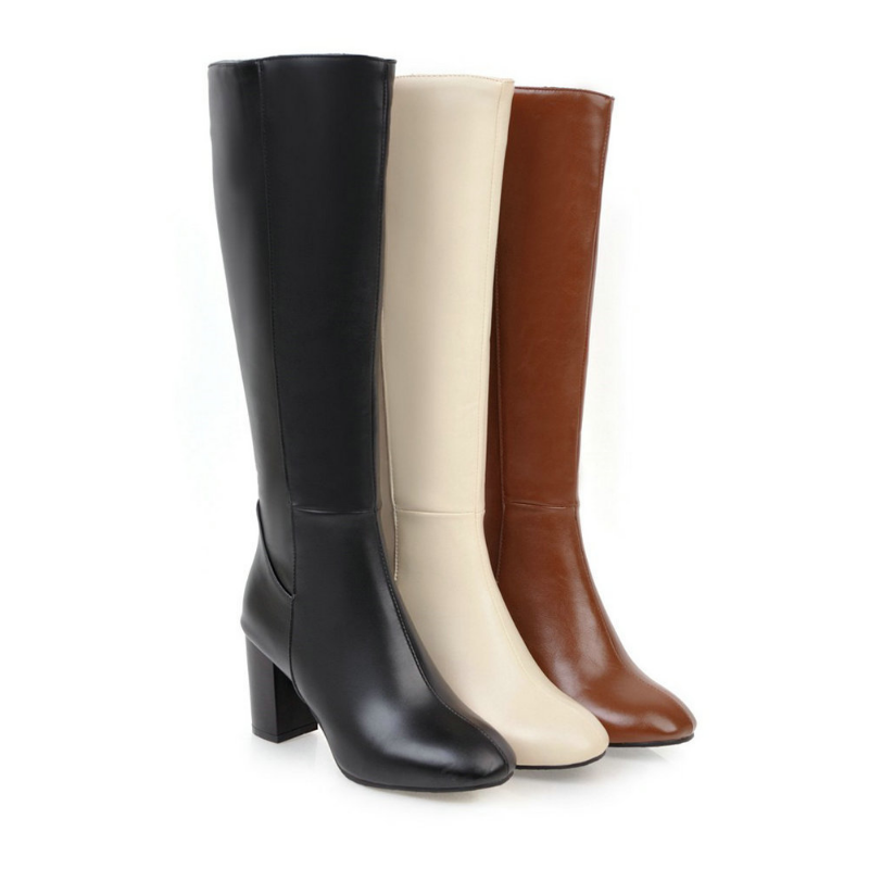 Luxury Vegan Leather Ankle Boots with Zip - Eden-Brown-2.5-State of Style