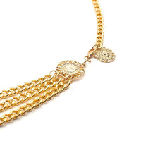 Luxury Waist Chain Belt – Gold & Silver Metal with Crystal Accents-Gold-State of Style