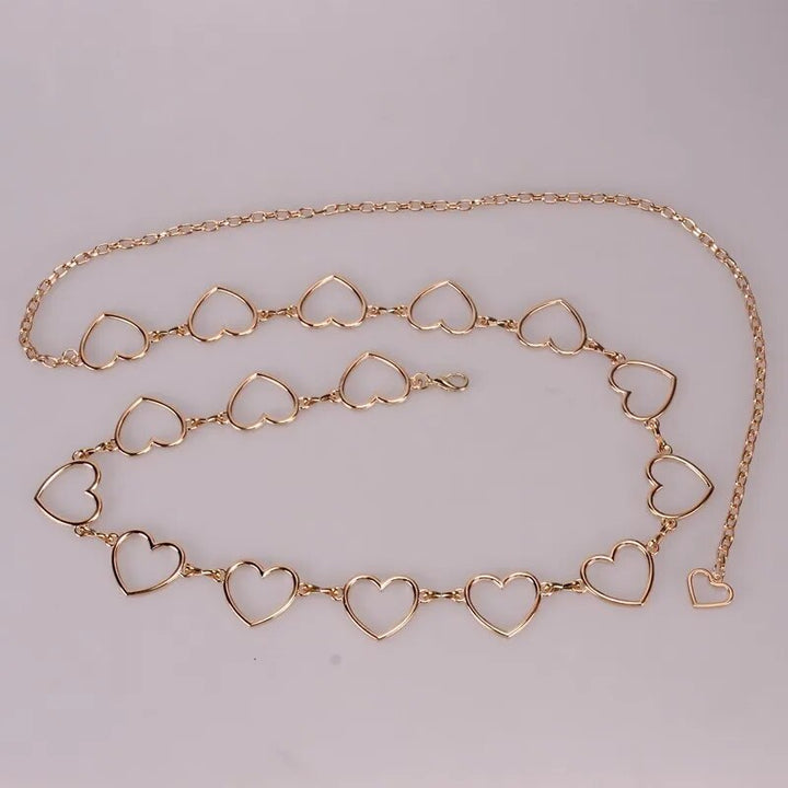 Luxury Waist Chain Belt – Gold & Silver Metal with Crystal Accents-Gold-State of Style