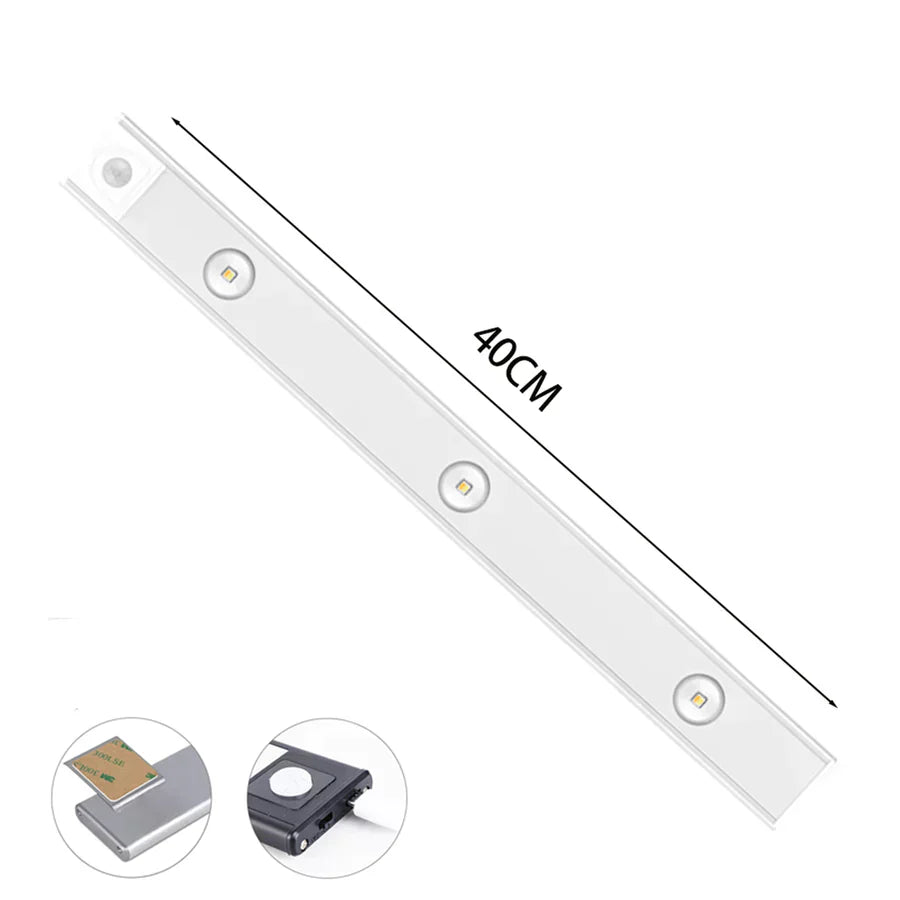 Luxury Wireless LED Cabinet Light - LumiLux-Black-30 cm-State of Style