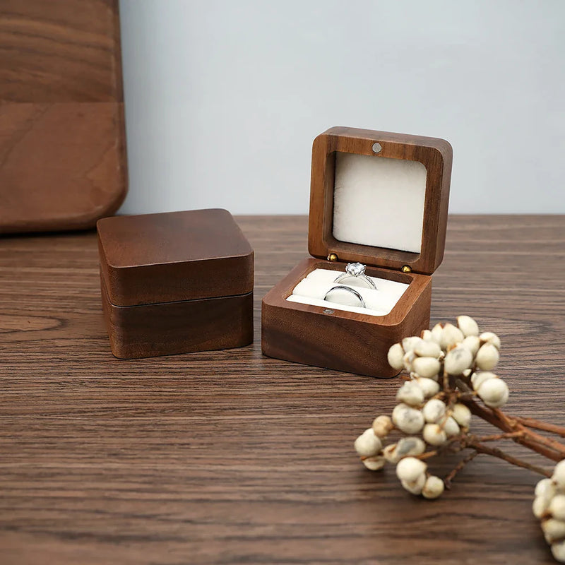 Luxury Wooden Mini Jewellery Box | Elegant Storage-1-BROWN-WOOD-State of Style