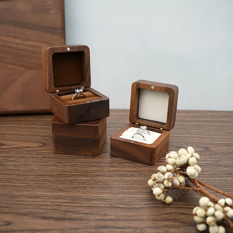 Luxury Wooden Mini Jewellery Box | Elegant Storage-1-BROWN-WOOD-State of Style