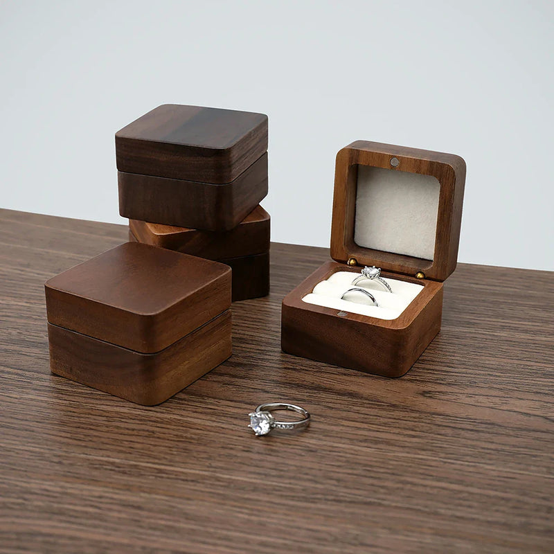 Luxury Wooden Mini Jewellery Box | Elegant Storage-1-BROWN-WOOD-State of Style