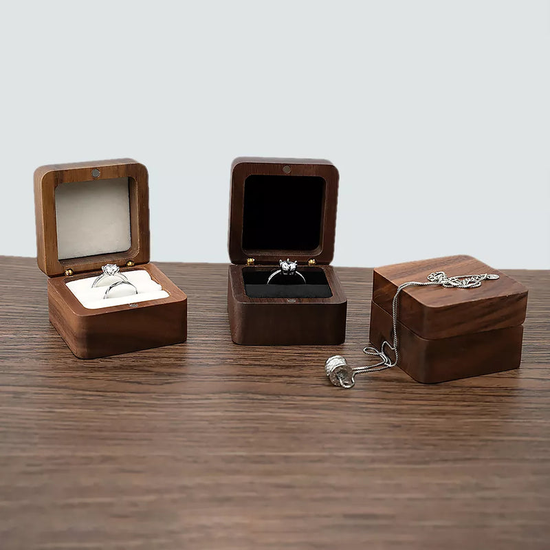 Luxury Wooden Mini Jewellery Box | Elegant Storage-1-BROWN-WOOD-State of Style