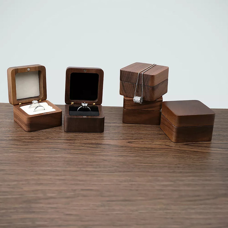 Luxury Wooden Mini Jewellery Box | Elegant Storage-1-BROWN-WOOD-State of Style