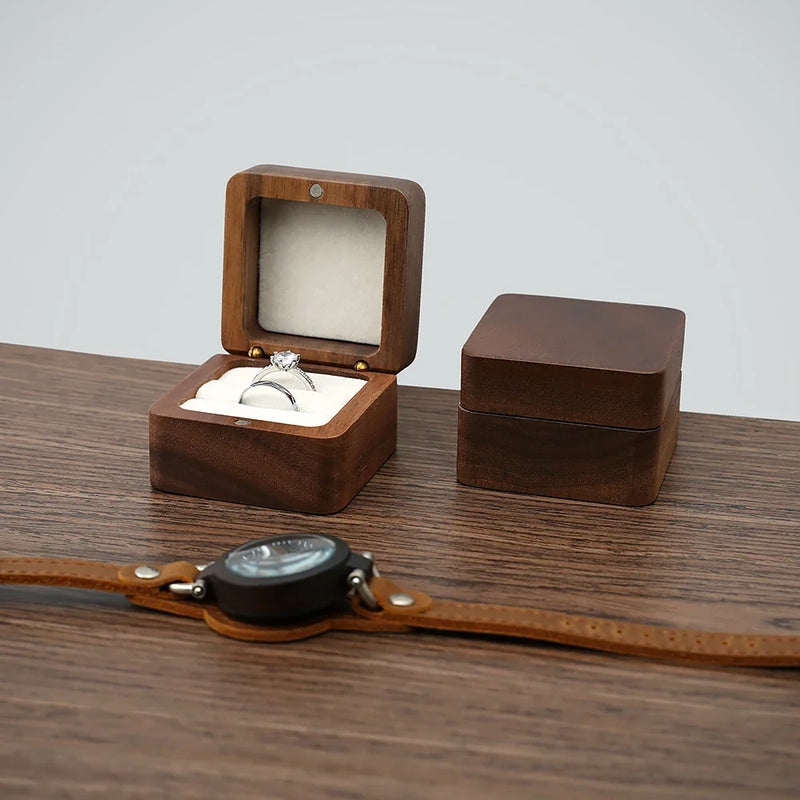 Luxury Wooden Mini Jewellery Box | Elegant Storage-1-BROWN-WOOD-State of Style