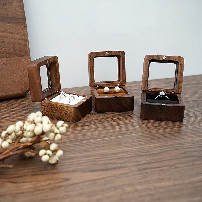 Luxury Wooden Mini Jewellery Box | Elegant Storage-1-BROWN-WOOD-State of Style