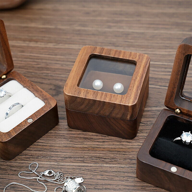 Luxury Wooden Mini Jewellery Box | Elegant Storage-1-BROWN-WOOD-State of Style