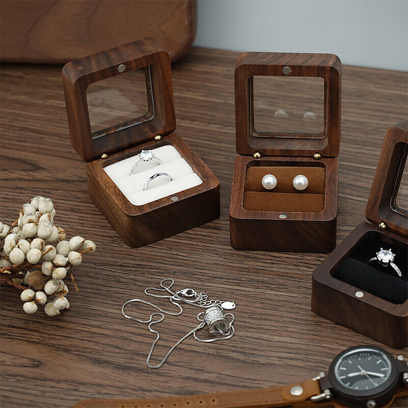Luxury Wooden Mini Jewellery Box | Elegant Storage-1-BROWN-WOOD-State of Style