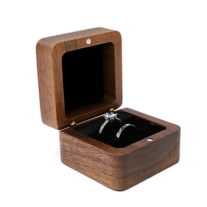 Luxury Wooden Mini Jewellery Box | Elegant Storage-2-BLACK-WOOD-State of Style