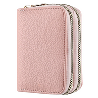 Lychee Pattern Short Wallet – Stylish & Compact for Everyday Use-Pink-State of Style