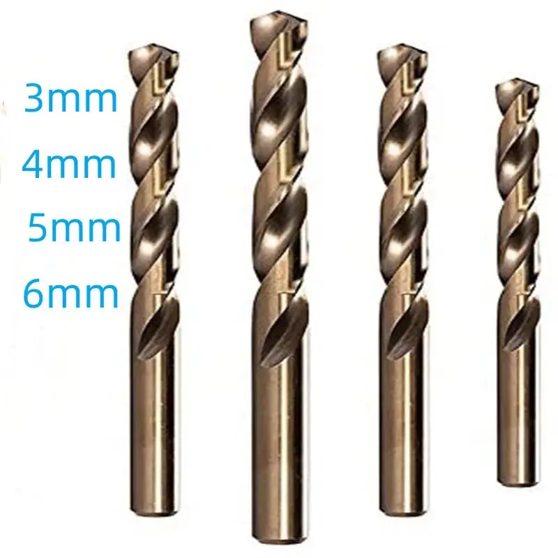 M35 5% Cobalt Twist Drill Bit Set 3/4/5/6 mm - KobaltBohr-State of Style