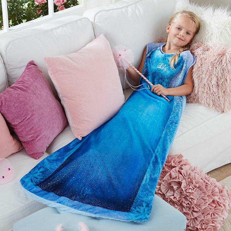 Magical Princess Blanket for a Fairytale Night - EnchantedDreams-Blue-State of Style