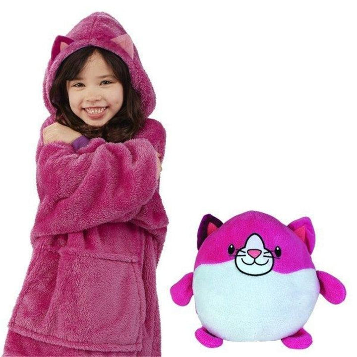 Magical Snuggle Bear Hoodie - SnugBear-Pink + Blue-State of Style