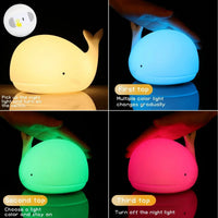 Magically Illuminated Whale Night Lamp – Luma | Soft Light for Children-State of Style