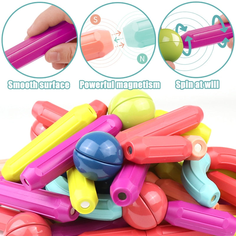 Magnetic Building Blocks - MagnaMaster-144 pieces-State of Style