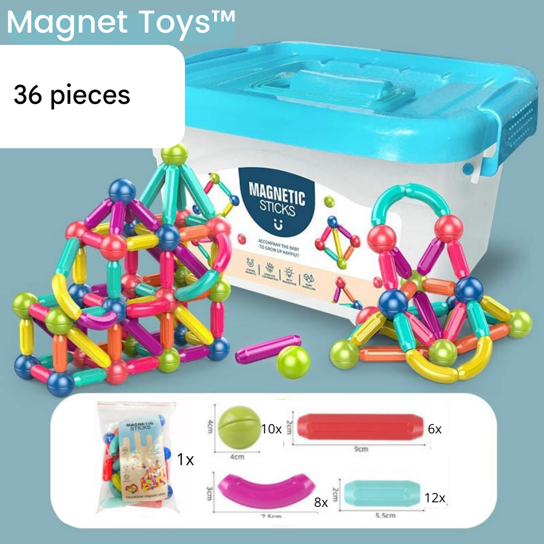 Magnetic Building Blocks - MagnaMaster-36 pieces-State of Style