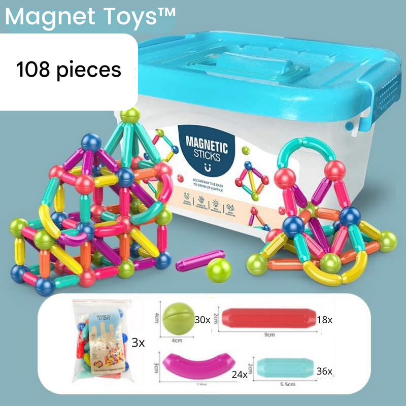 Magnetic Building Blocks - MagnaMaster-36 pieces-State of Style