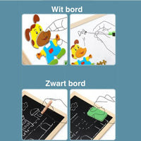 Magnetic Double-Sided Drawing Board Set - MiniArt Studio-Option A-State of Style